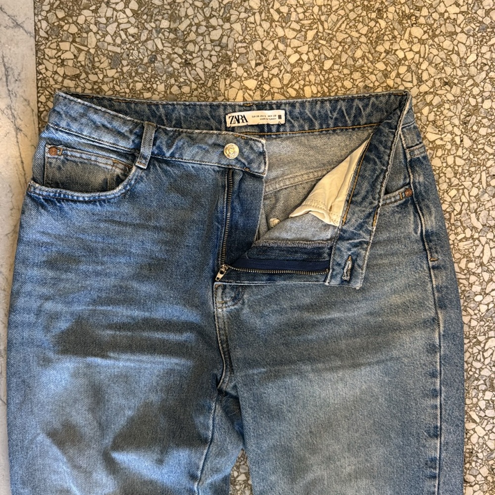Zara Blue Boyfriend Jeans